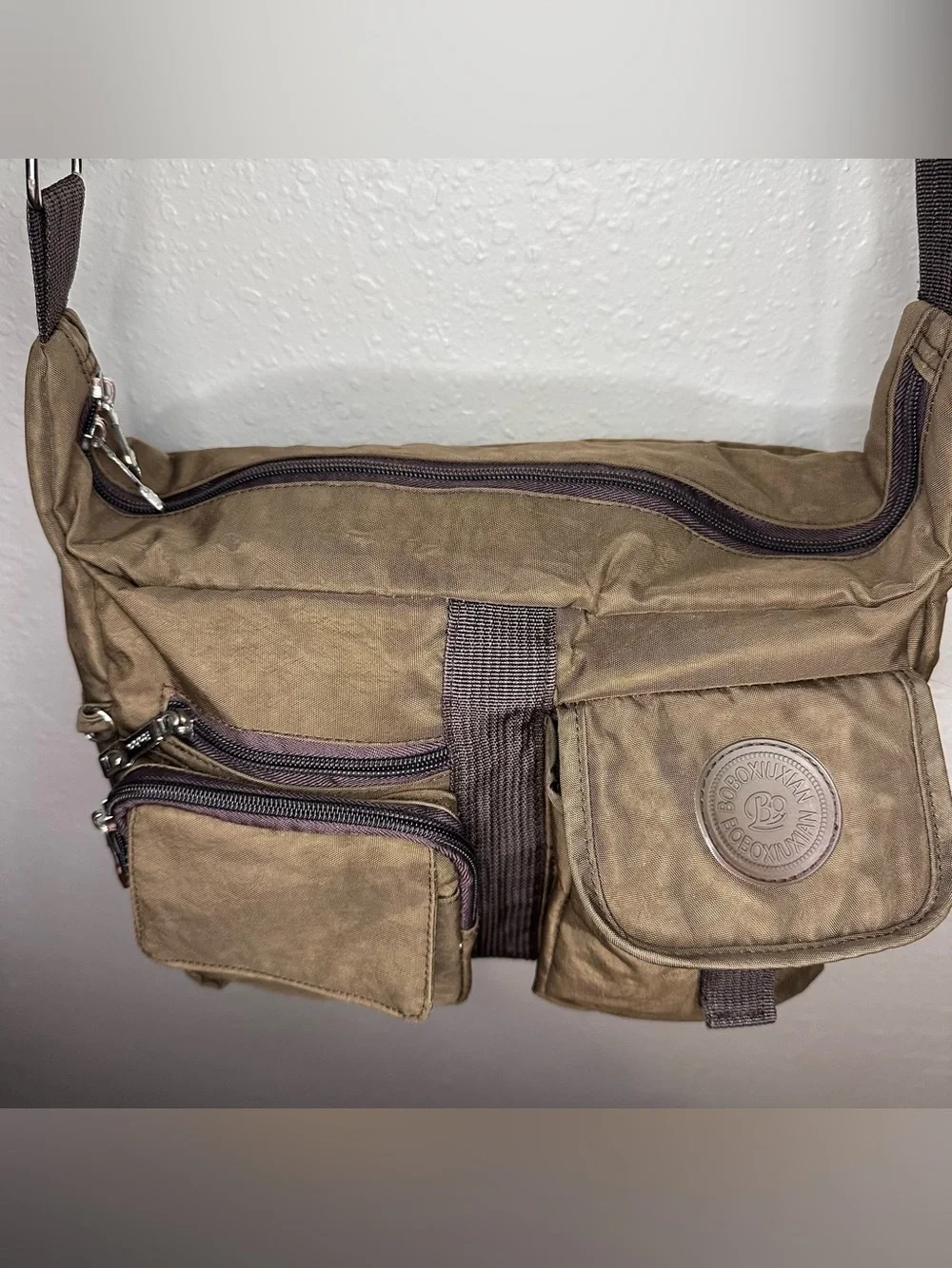 Brown Messenger Bag, Unisex